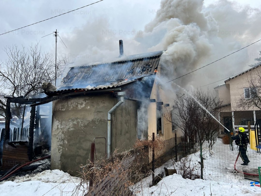Пожар в садовом доме в городском округе Наро-Фоминск