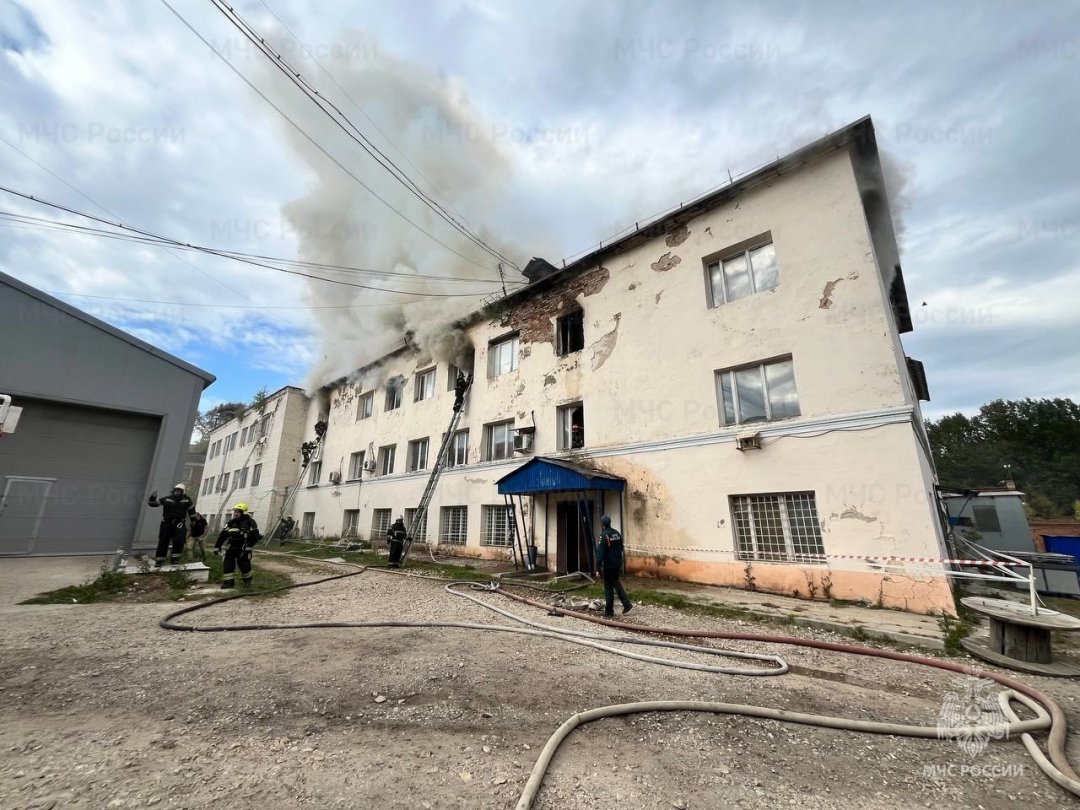 Пожар в нежилом здании в городском округе Наро-Фоминск